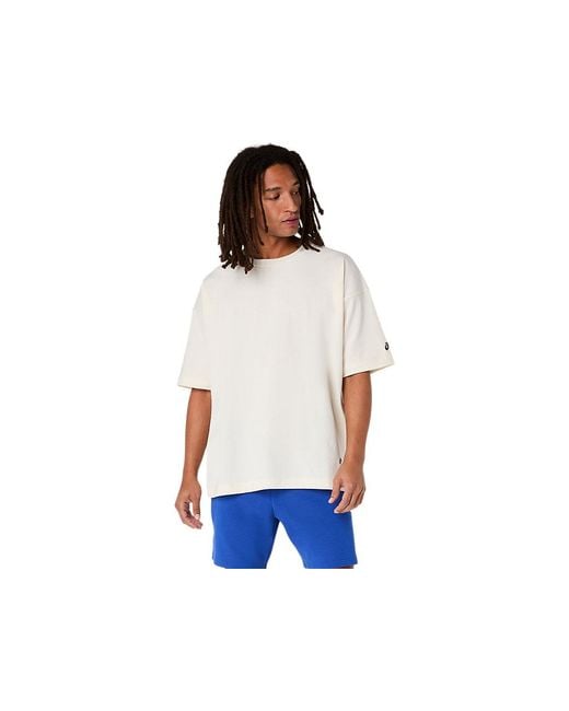 Asics Blue Heritage Heavy Cotton Run City Tee for men