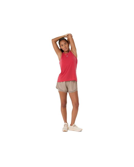 Asics Red Nagino Run Adjustable Tank