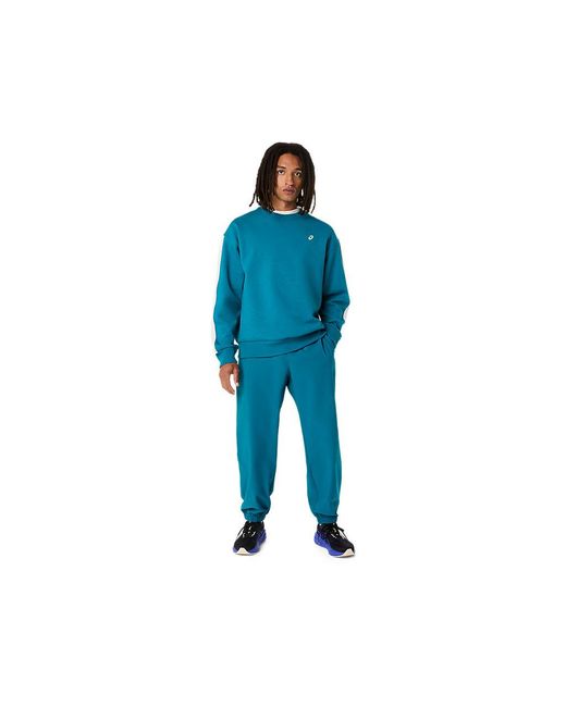 Asics Blue Heritage Double Weave Pant for men