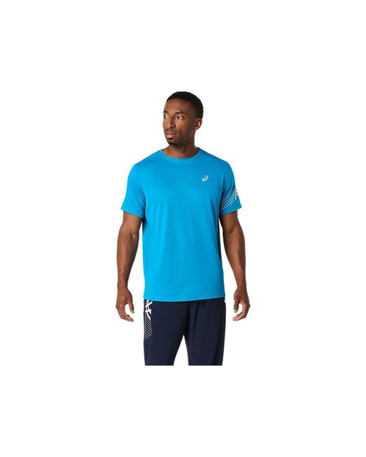 Asics Blue Icon Ss Top for men