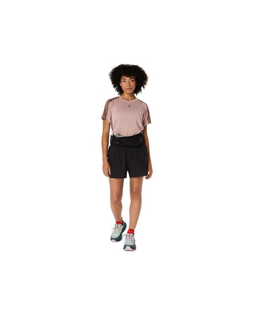 Asics Black Fujitrail Elite Short