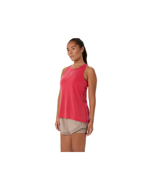 Asics Red Nagino Run Adjustable Tank