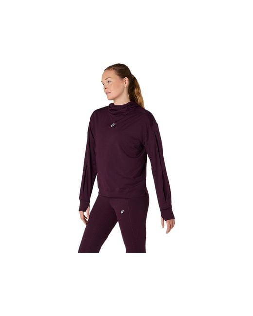 Asics Purple Nagino Run Winter Hoodie