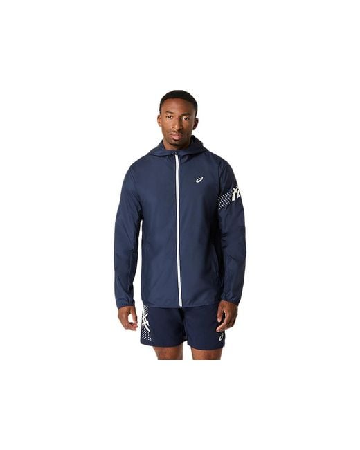 Asics Icon Jacket in het Blue voor heren