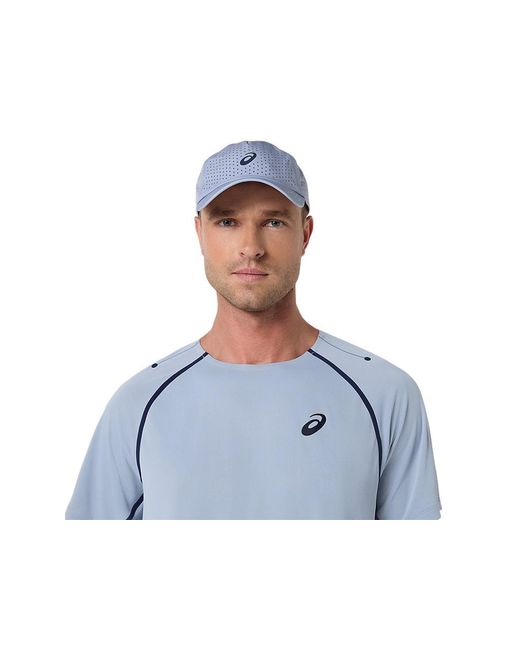 Asics Blue Match Ss Top for men