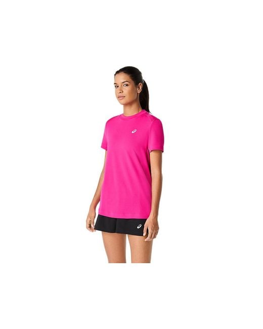 Asics Pink Court Ss Top