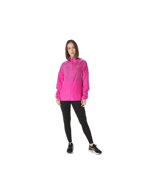 Asics Pink Run Hood Jacket