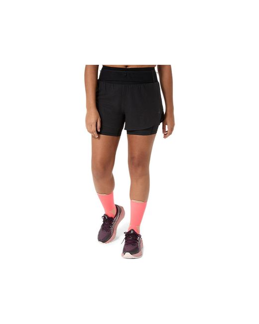 Asics Black Fujitrail Elite Short