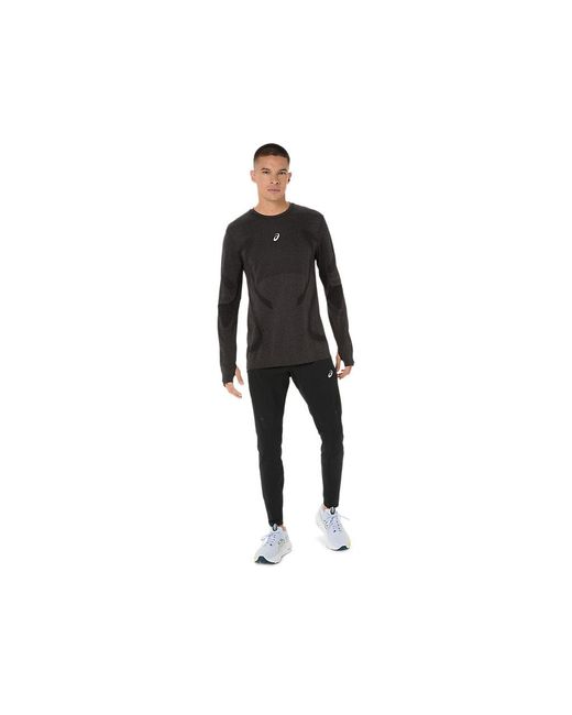 Asics Black Road Seamless Ls Top for men