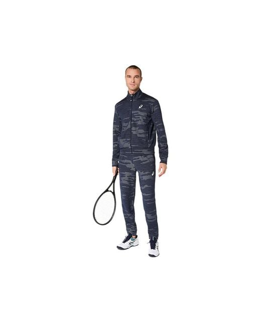Asics Blue Match Jacket for men