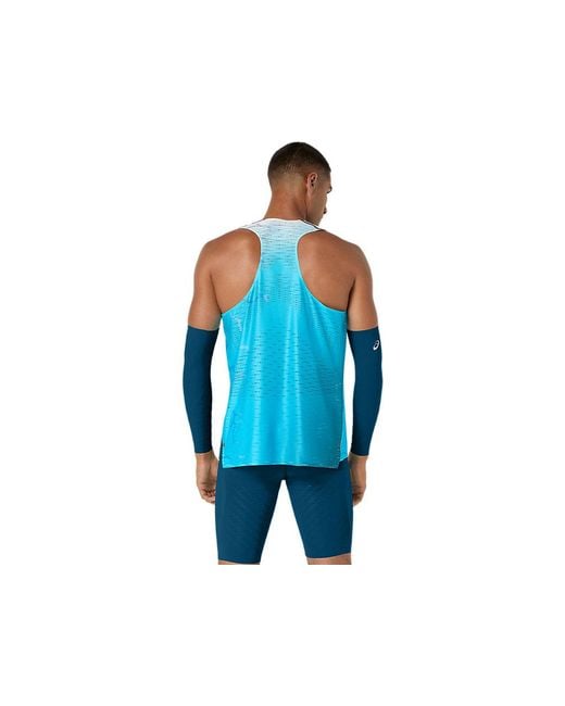 Asics Metaspeed Singlet in het Blue voor heren