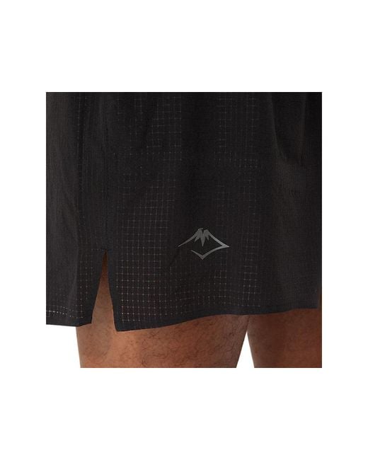 Asics Black Fujitrail Elite Short for men