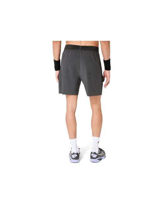 Asics Black Match Laser Cut 7in Short for men