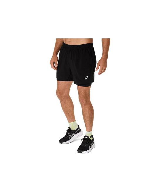 Asics Black Core 2N1 5In Short for men