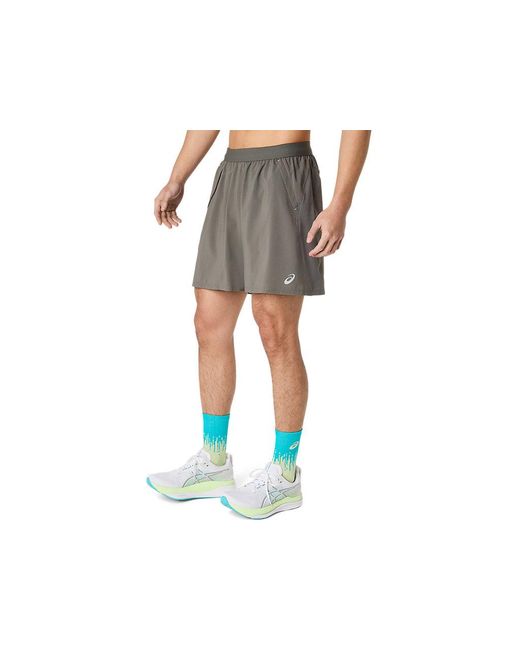 Asics Black Road 2n1 7in Short for men