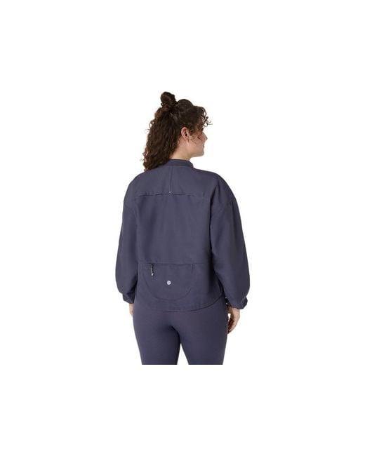 Asics Blue Nagino Run Adjustable Jacket
