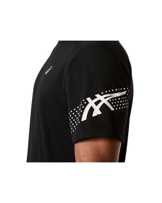 Asics Black Icon Ss Top for men
