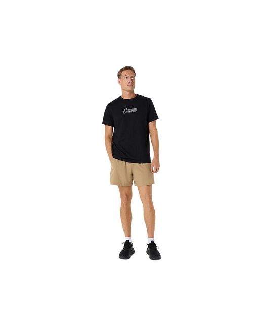 Asics Black Logo Graphic Tee for men