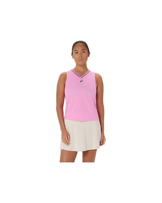 Asics Red Padel Court Sleeveless Top