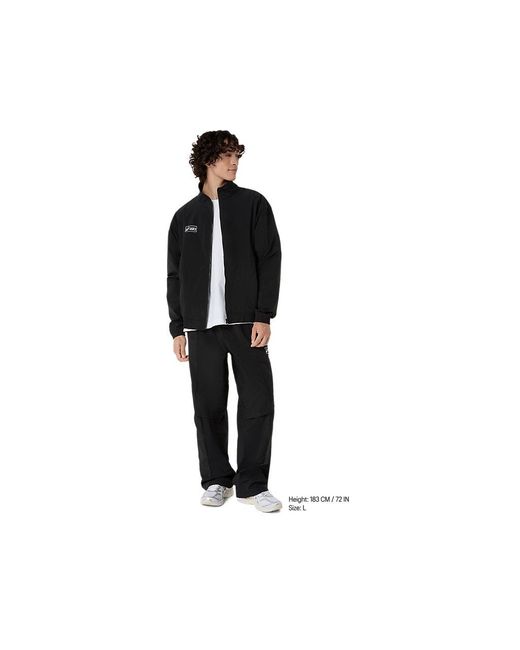 Asics Black Sps Woven Track Pant for men
