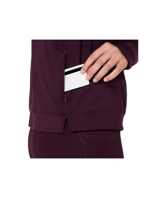 Asics Purple Nagino Run Winter Hoodie