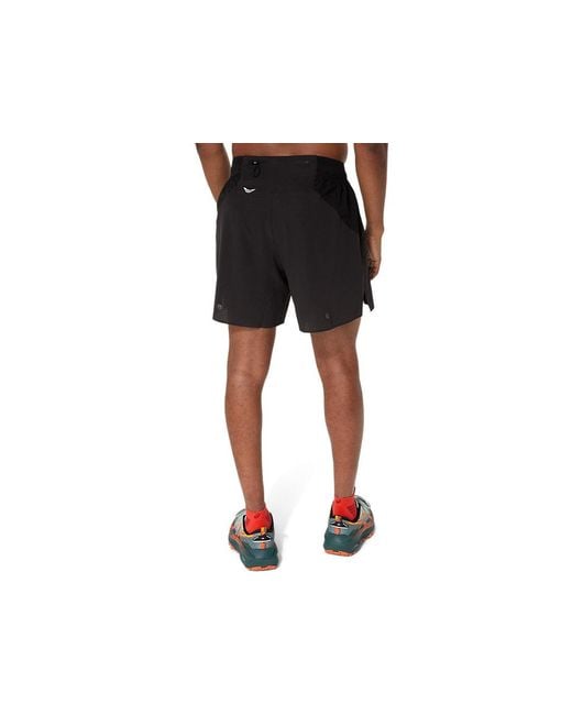 Asics Black Fujitrail Elite Short for men