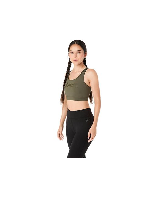 ESSENTIAL LOGO PADDED BRA Asics de color Black