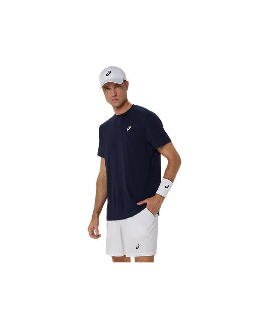 Asics Blue Court Ss Top for men
