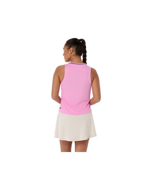 Asics Red Padel Court Sleeveless Top