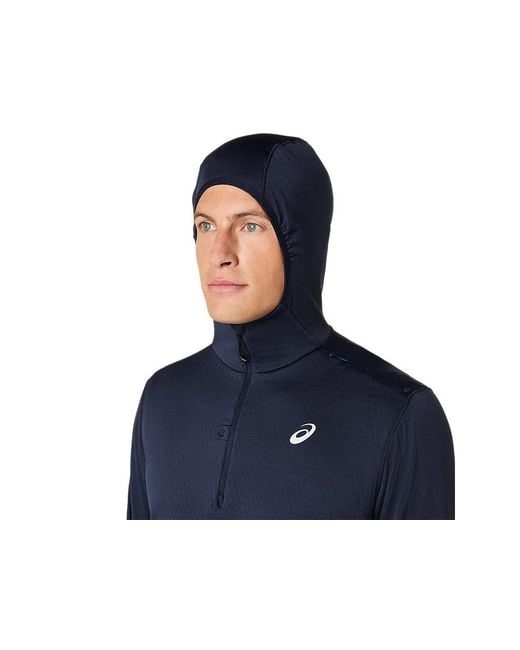 Asics Blue Road Winter Ls Hoodie for men