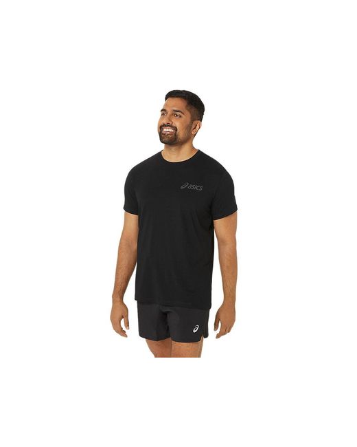 Asics CHEST LOGO SS TEE in Black für Herren