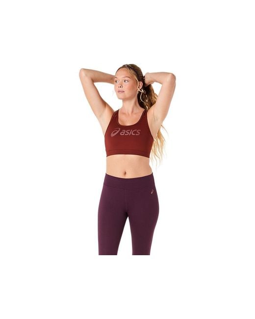 Asics Black Essential Logo Padded Bra