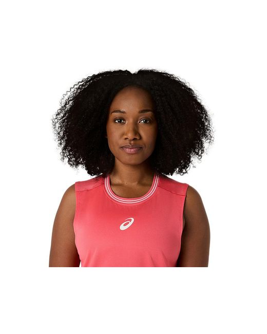 Asics Red Game Sleeveless Top