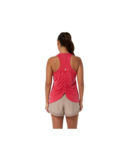 Asics Red Nagino Run Adjustable Tank