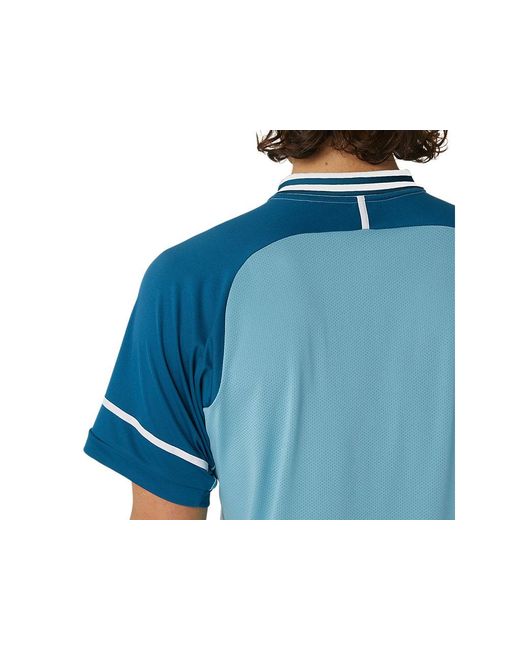 Asics Match Polo-Shirt in Blue für Herren