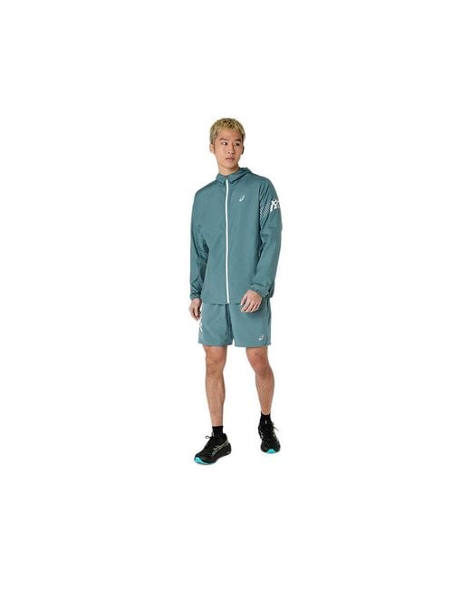 Asics Icon Jacket in het Blue voor heren