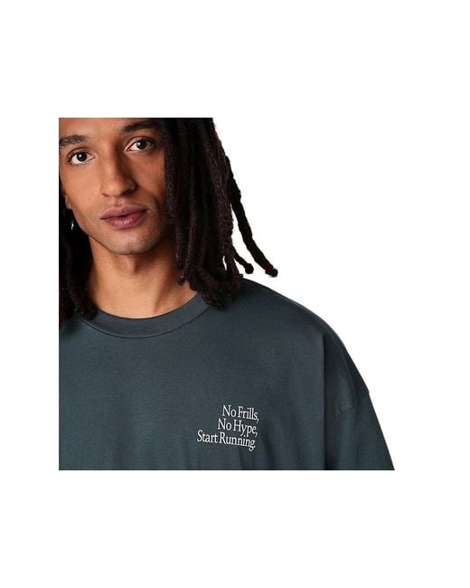 Asics Black Runner Message Graphic Relaxed Tee for men
