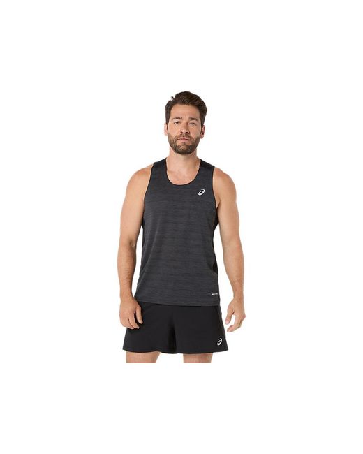 Asics Black Road Singlet for men