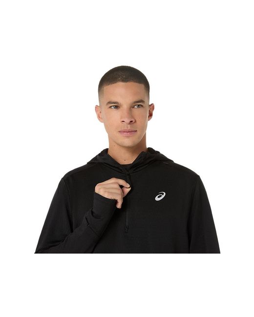 Asics Black Road Winter Ls Hoodie for men