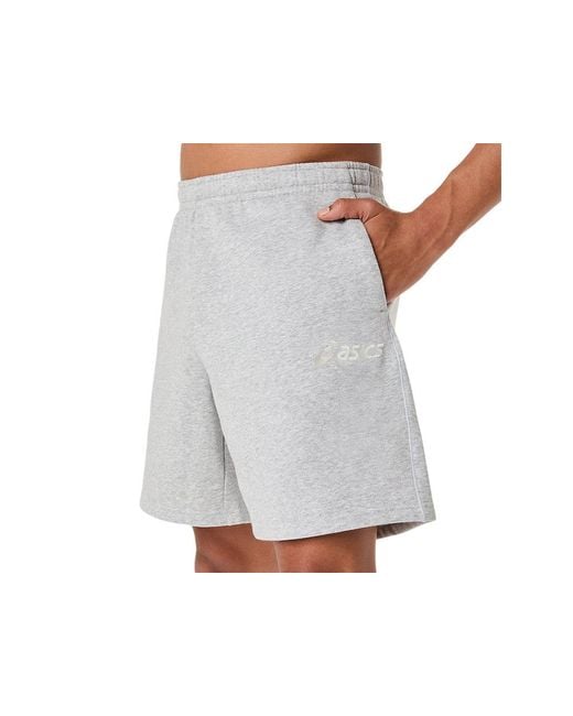 Asics Black Logo Fleece 7In Short for men