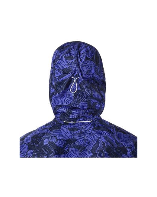Asics Blue Fujitrail Packable Jacket for men