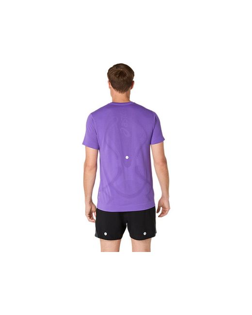 Asics ROAD SEAMLESS SS TOP in Purple für Herren