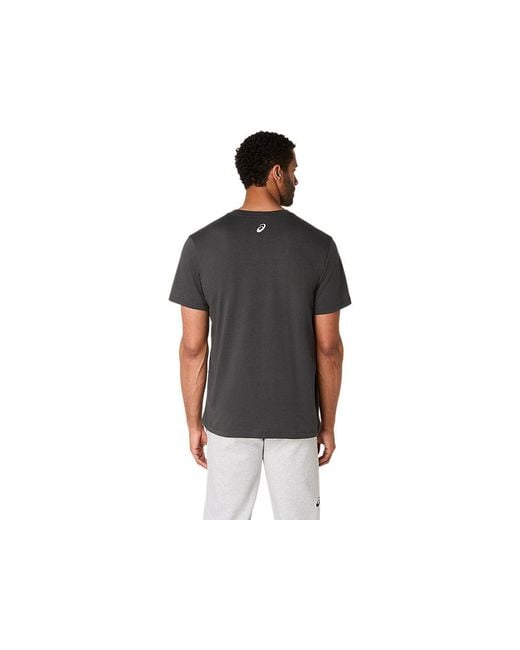 LOGO SS TEE Asics de hombre de color Black