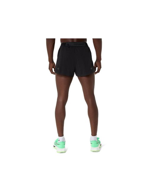 Asics Black Metarun Split Short for men