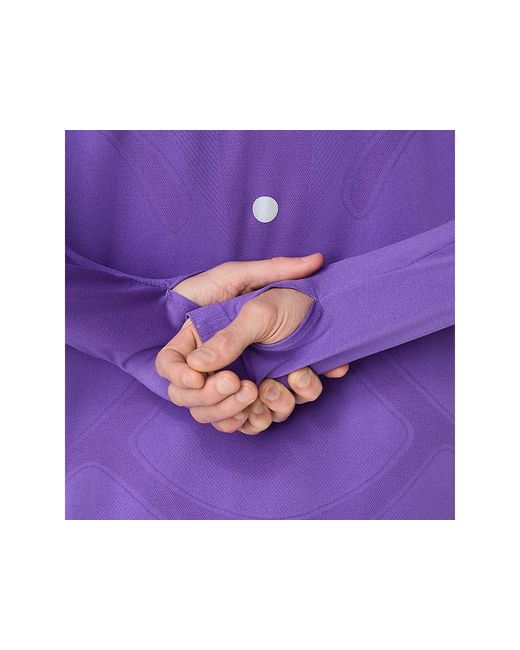 Asics ROAD SEAMLESS LS TOP in Purple für Herren
