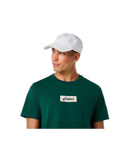 Asics Chest Logo Tee in het Green voor heren