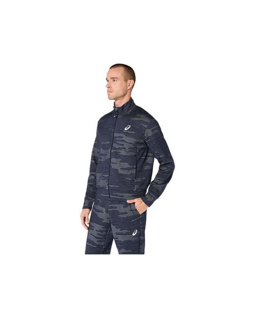 Asics Blue Match Jacket for men