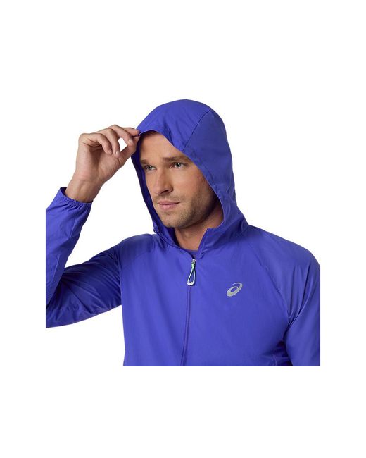 Asics Blue Road Packable Jacket for men
