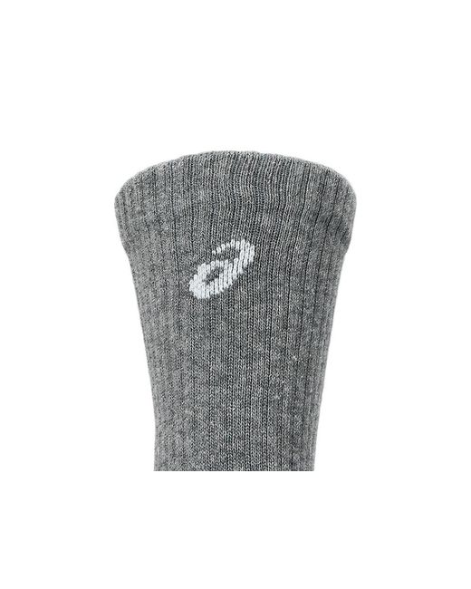 Asics Black Aeg 3 Pack Crew Sock for men
