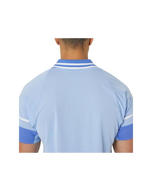 Asics Men Match Actibreeze Polo-shirt in het Blue voor heren